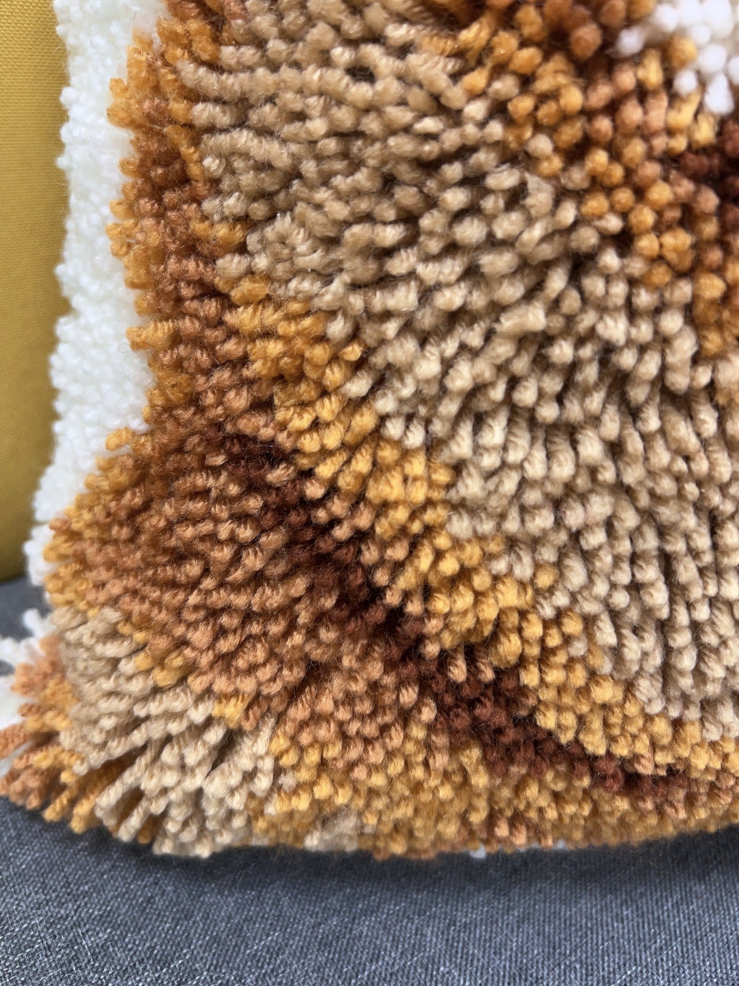 Teddy Bear with Love Heart Latch Hook Pillow Kit