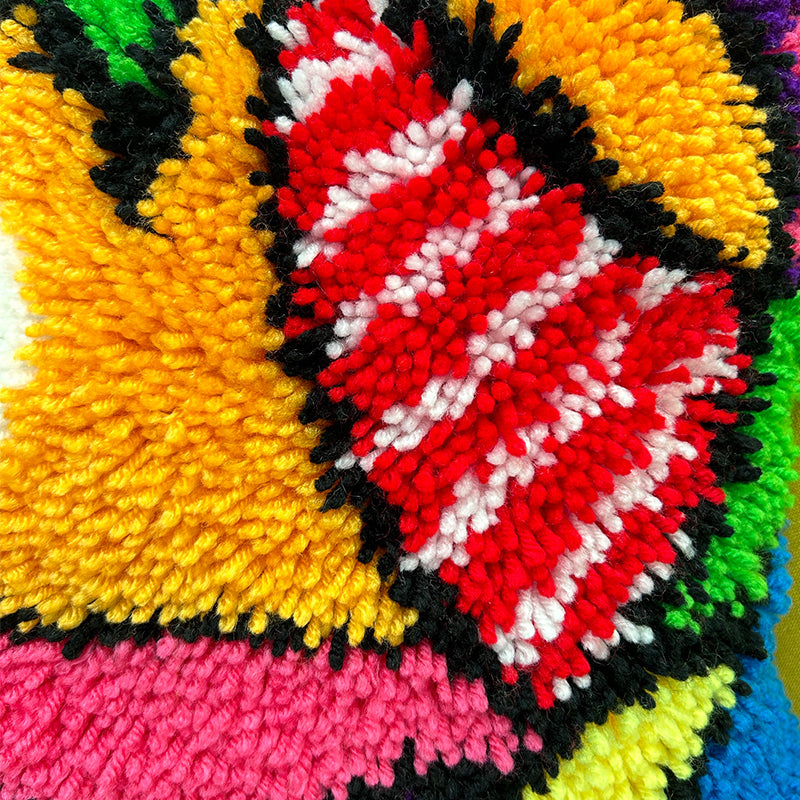 Kit de almohada con cierre de gancho y cierre de gancho con forma de corazón de colores para adultos, principiantes y niños