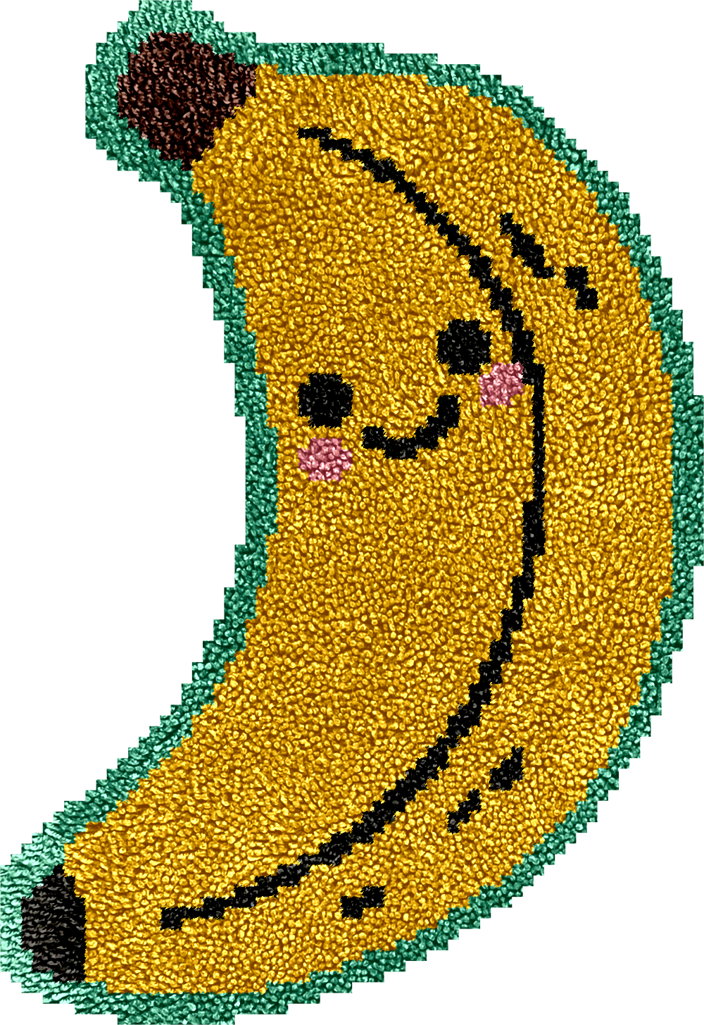 Banana Latch Hook Rug Kit