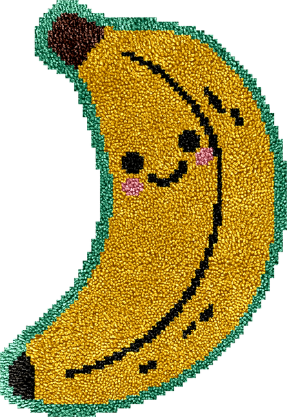Banana Latch Hook Rug Kit