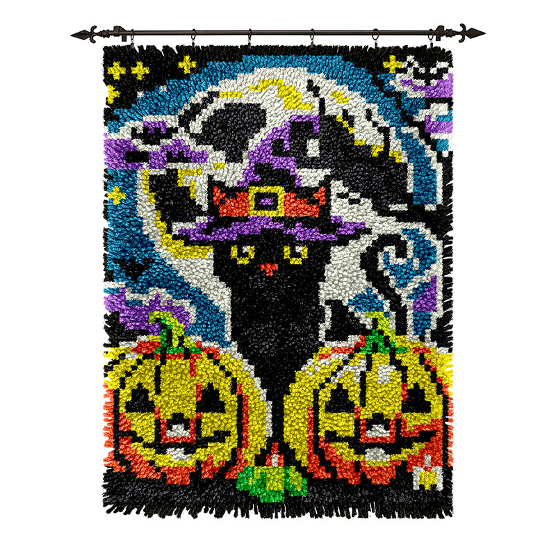 Halloween Kitten - Latch Hook Rug Kits