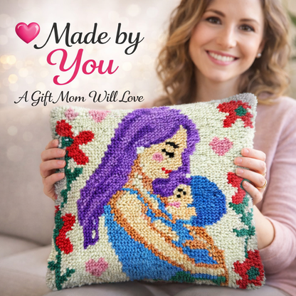 Mother’s Love Latch Hook Pillow Kit