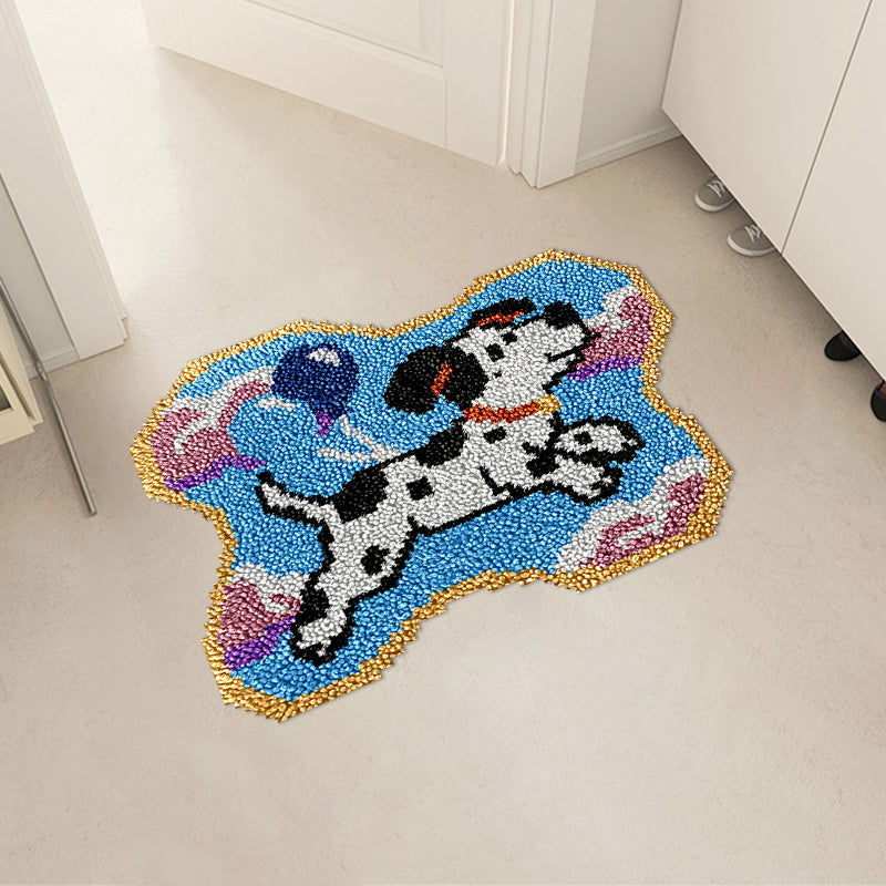 Spotted Dog Latch Hook Rug Kit