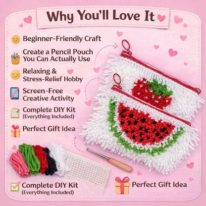 Pencil Case Latch Hook Kit