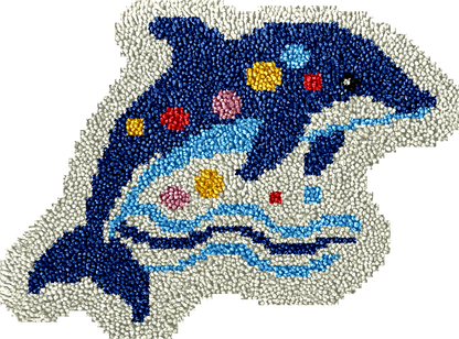 Dolphin - Kits de crochets pour tapis pour débutants