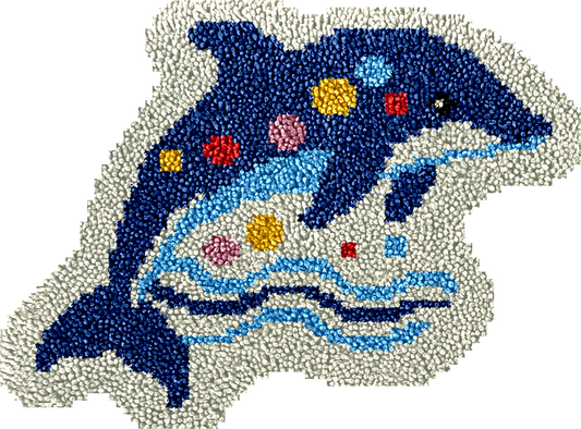 Dolphin Latch Hook Rug Kit