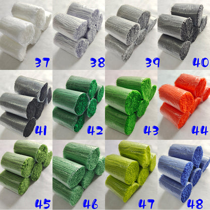 61 Colors 4-ply Pre-cut Latch Hook Yarn for DIY Craft Projects
