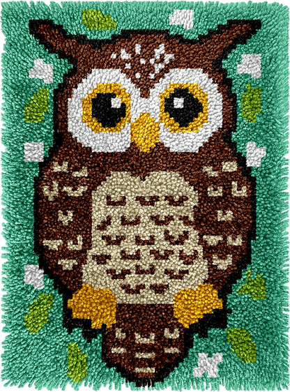 Owl - Rug Latch Hook Kits for Beginners