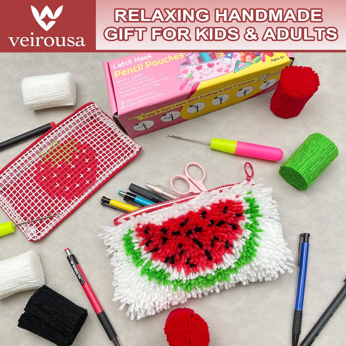Pencil Case Latch Hook Kit