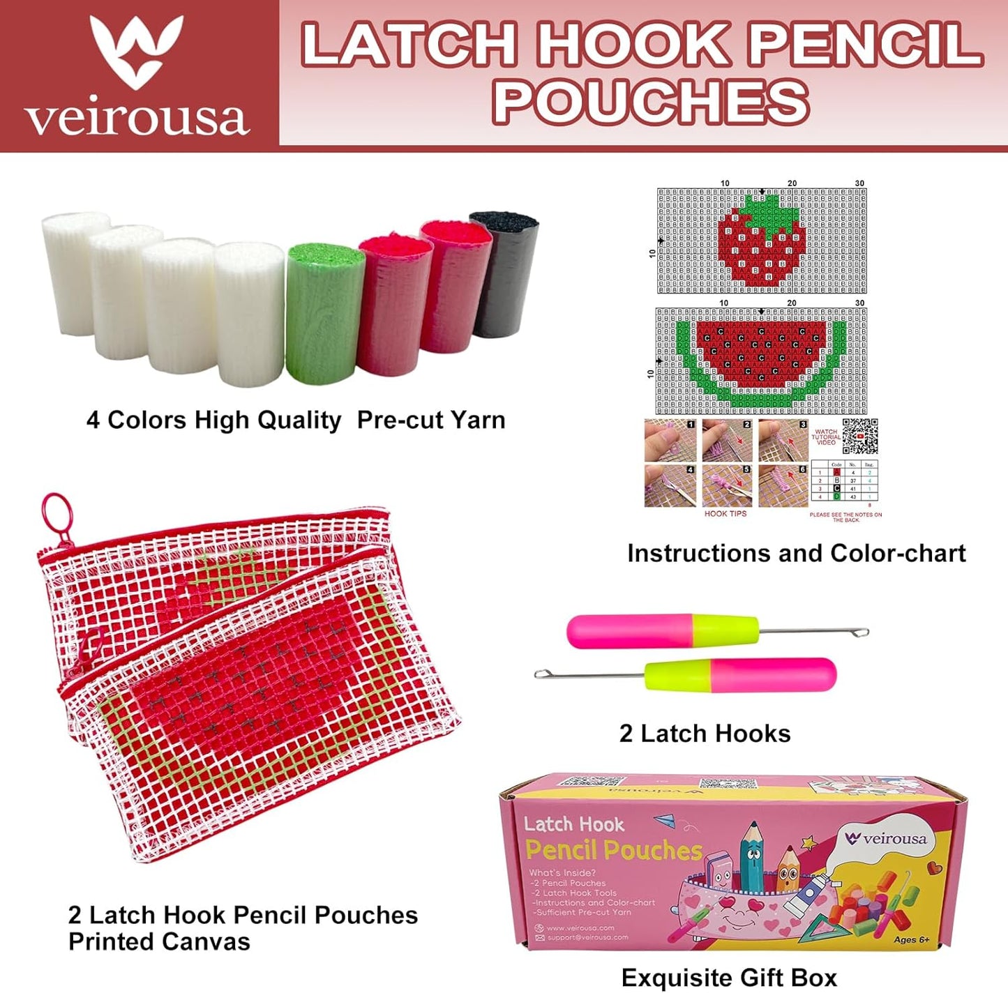 Pencil Case Latch Hook Kit