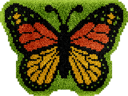 Butterfly Latch Hook Rug Kit