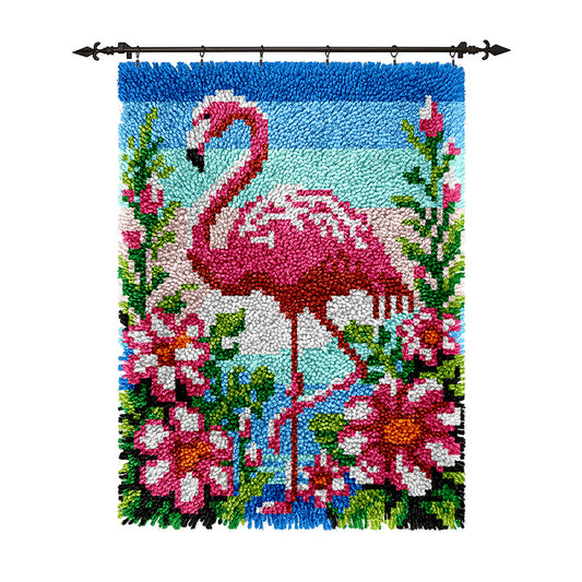 Flamingo Rug Latch Hook Kits for Beginners