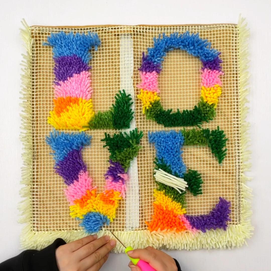 Kit de almohada con cierre de gancho y cierre de gancho con forma de corazón de colores para adultos, principiantes y niños