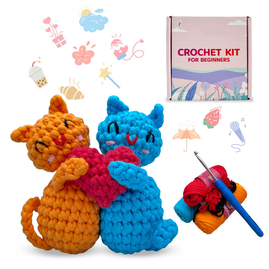 Couple Cats Crochet Kit