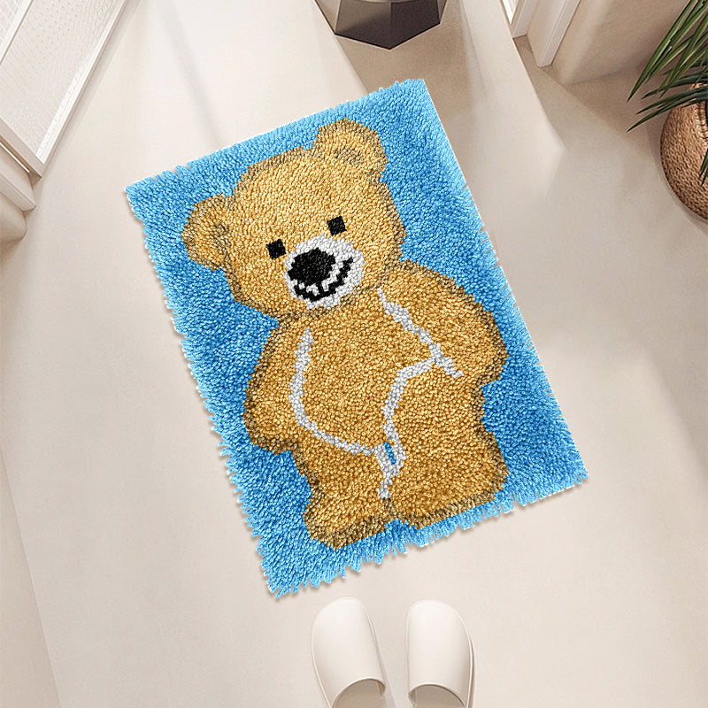 Adorable Ours - Kits de crochet pour tapis pour débutants