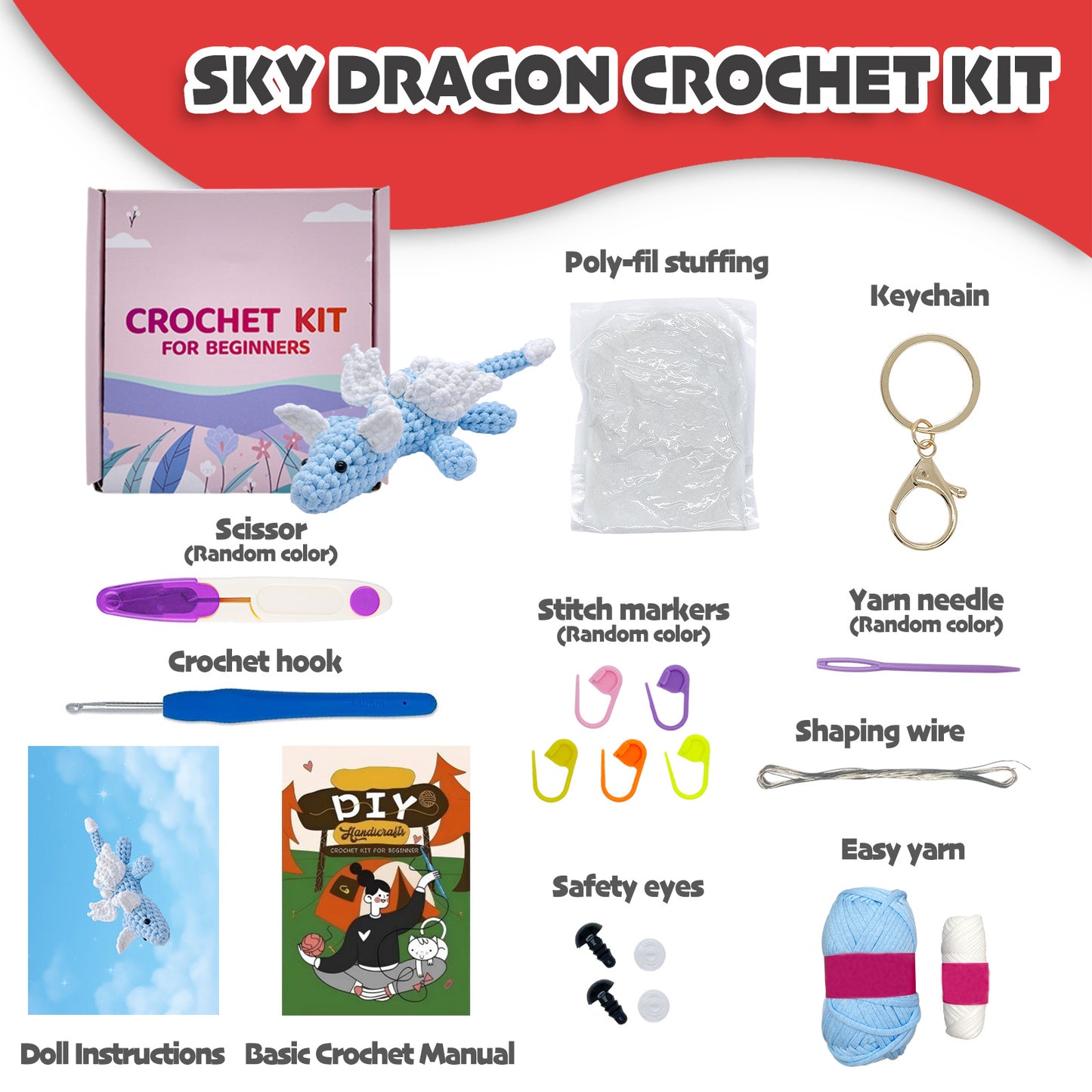 Sky Dragon Crochet Kit