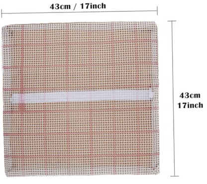 17x17 Inch Latch Hook Pillow 3.75-mesh Canvas with Cushion Hooking Needle