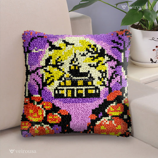 Halloween Pumpkins - Latch Hook Pillow Kit