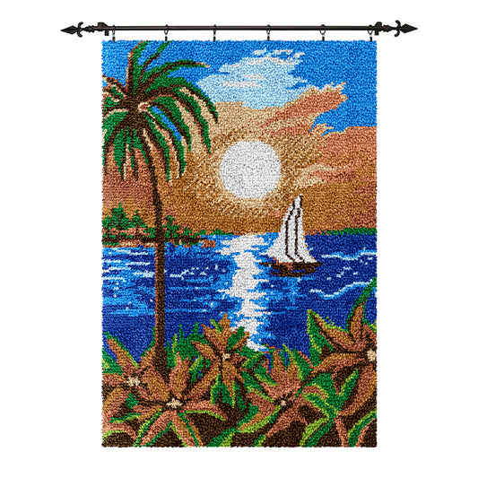 [Large Size] Sunset Landscape - Latch Hook Rug Kit
