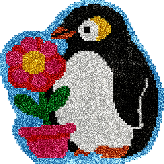 Penguin - Latch Hook Rug Kit