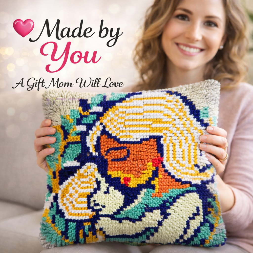 Kind Mother Latch Hook Pillow Kit