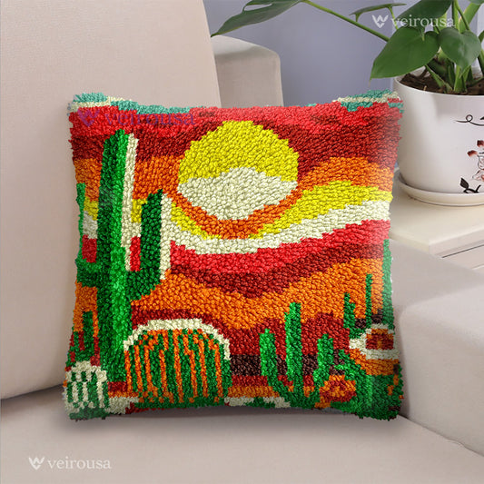 Desert Landscape - Latch Hook Pillow Kit