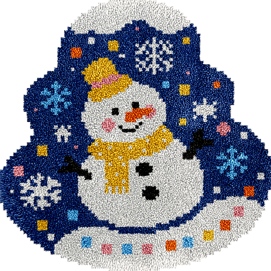 Snowman - Latch Hook Rug Kit