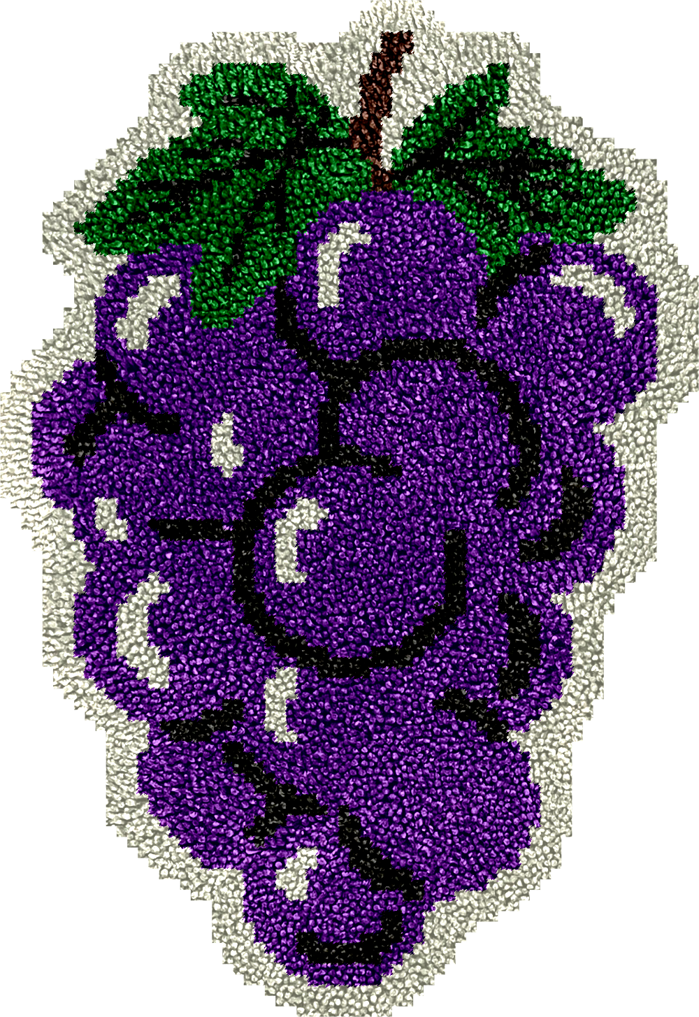 Grapes Latch Hook Rug Kit