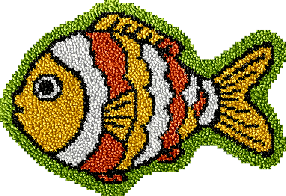 Peces Vivos - Kits de Gancho para Alfombras para Principiantes
