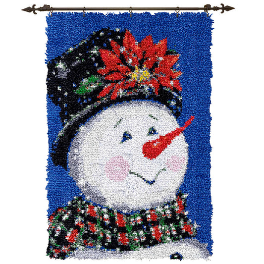 Largesize | Snowman Rug Latch Hook Kit for Beginners