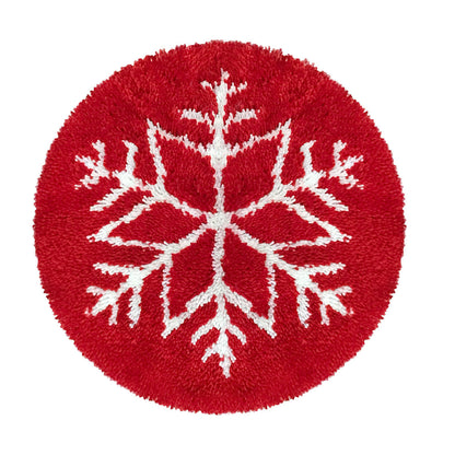 Snowflake Rug Latch Hook Kits for Beginners