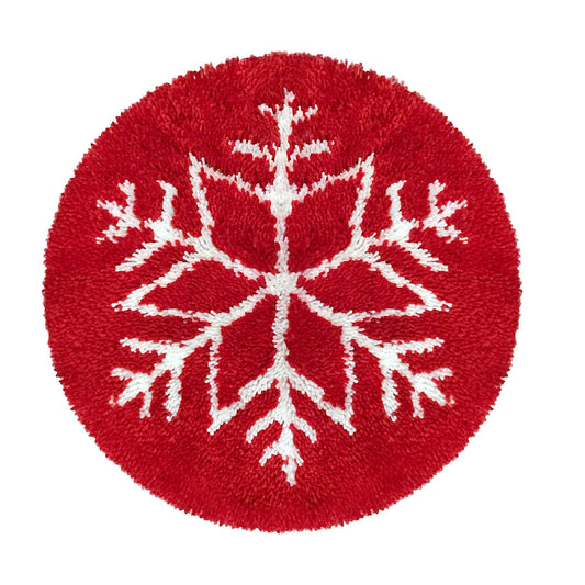 Snowflake Rug Latch Hook Kits for Beginners