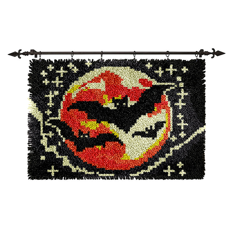 Halloween Bats - Latch Hook Rug Kits