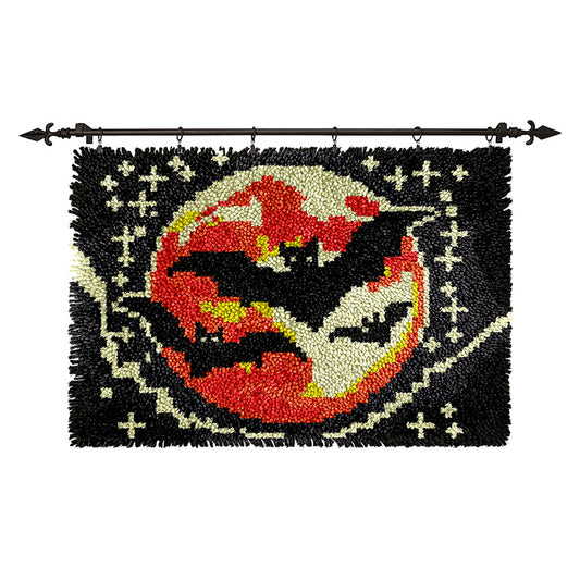 Halloween Bats - Latch Hook Rug Kits