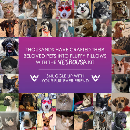 ¡Genial para tus mascotas!: Kit de funda de almohada con cierre de gancho personalizado para tus bebés peludos.