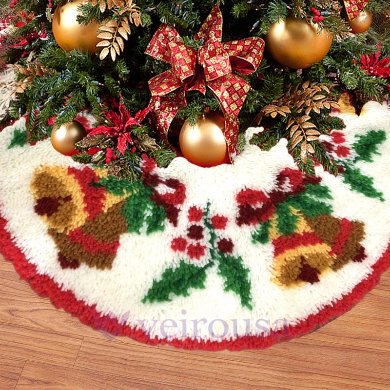 Kit de ganchillo para faldas de árbol de Navidad Big Bells para principiantes