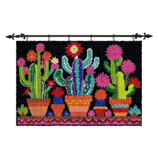 [Large Size] Three Cactus - Latch Hook Rug Kit