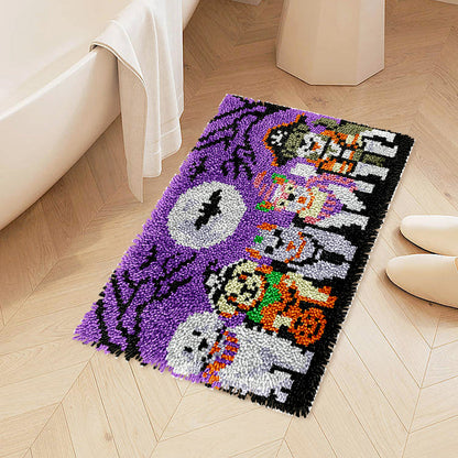 Chiots d'Halloween - Kit de crochets pour tapis