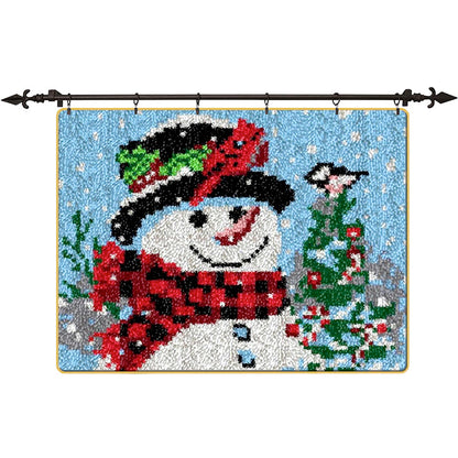 Snowman Latch Hook Rug kit