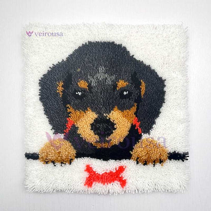 Kit d'oreiller à loquet pour chiot teckel