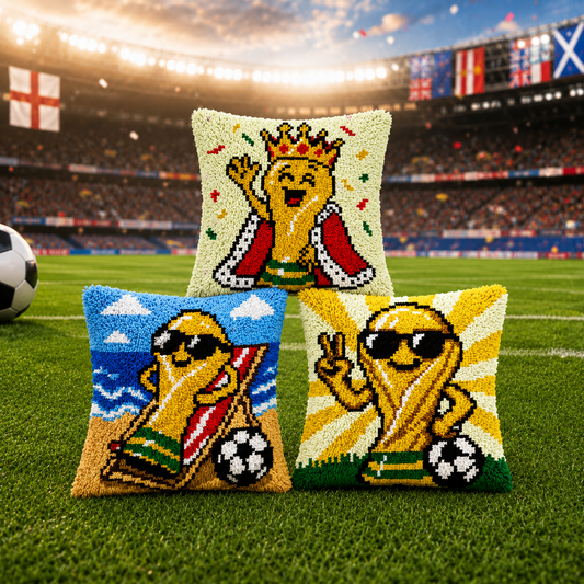 Champion Trophy Latch Hook Pillow Kit