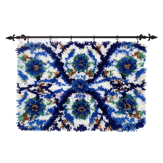 Bohemian Nordic Style Latch Hook Rug Kit for Adult, Beginner and Kid