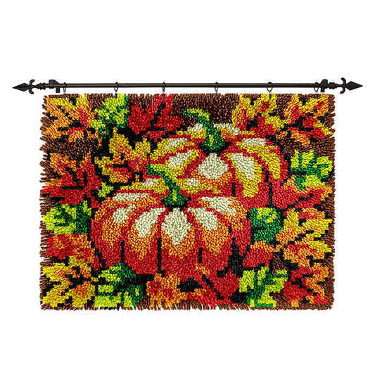 Fall Harvest Pumpkin - Latch Hook Rug Kits
