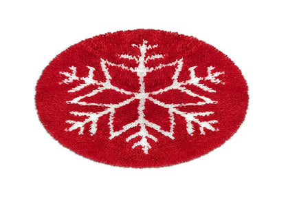 Snowflake Pattern Rug Latch Hook Kits for Beginners