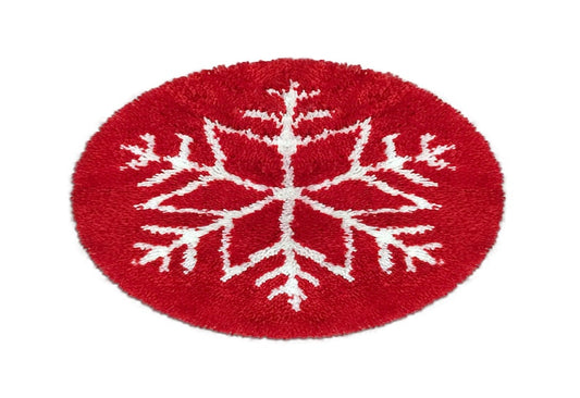 Snowflake Pattern Rug Latch Hook Kits for Beginners
