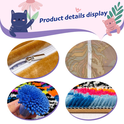 Kit d'oreiller à crochet Tournesols