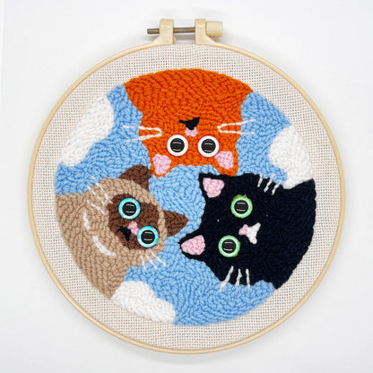 Cat & Dog Punch Needle Kit for Beginners