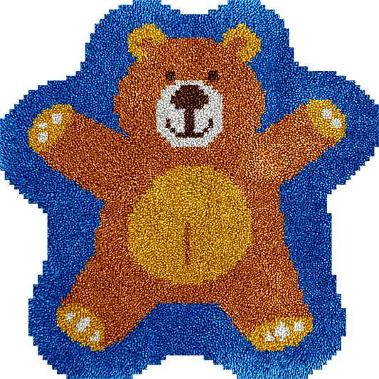 Cute Bear - Latch Hook Rug Kit