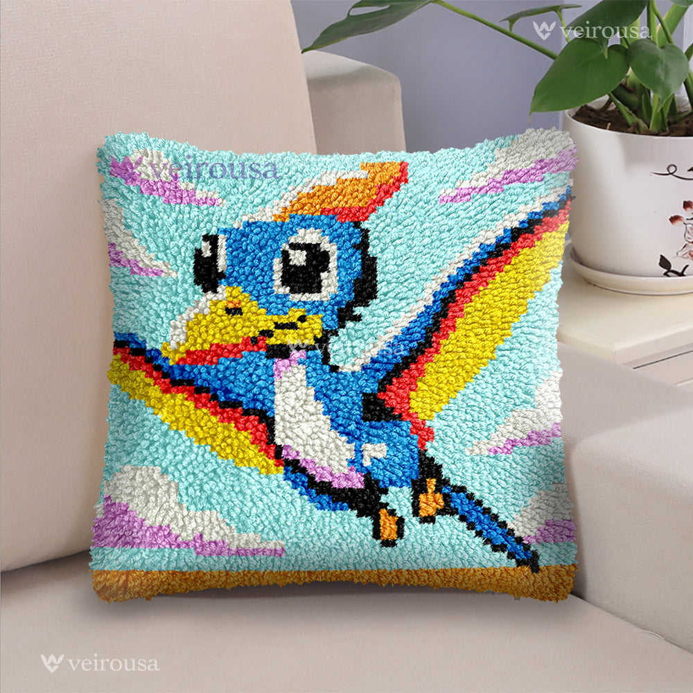 Pterosaur - Latch Hook Pillow Kit