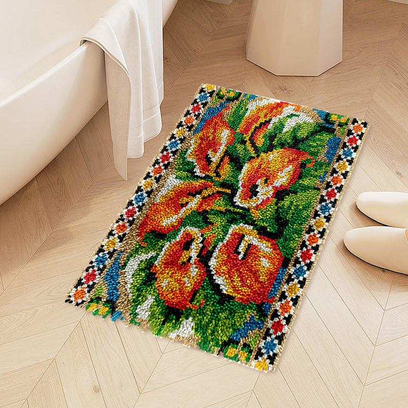 Tulips Rug Latch Hook Kits for Beginners